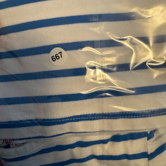 Mini Boden | Long Sleeve Striped Shirt with Frog, Duck, and Dragonfly Appliqué - Picture 8 of 8